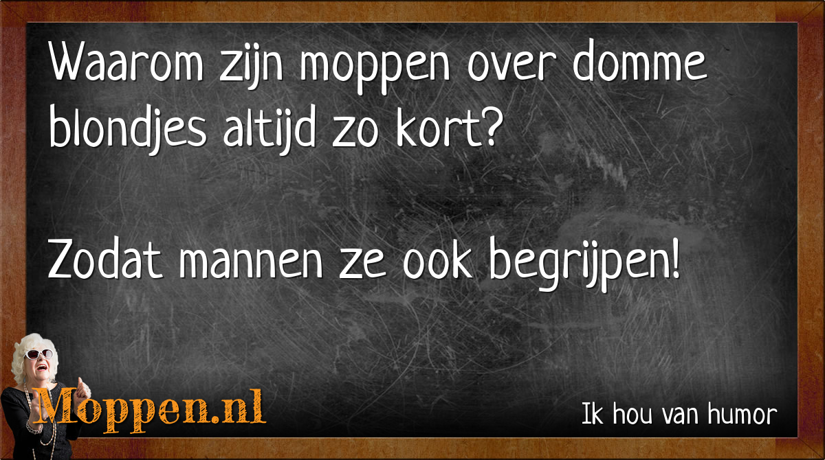Moppen.nl Mop Korte blondjesmoppen