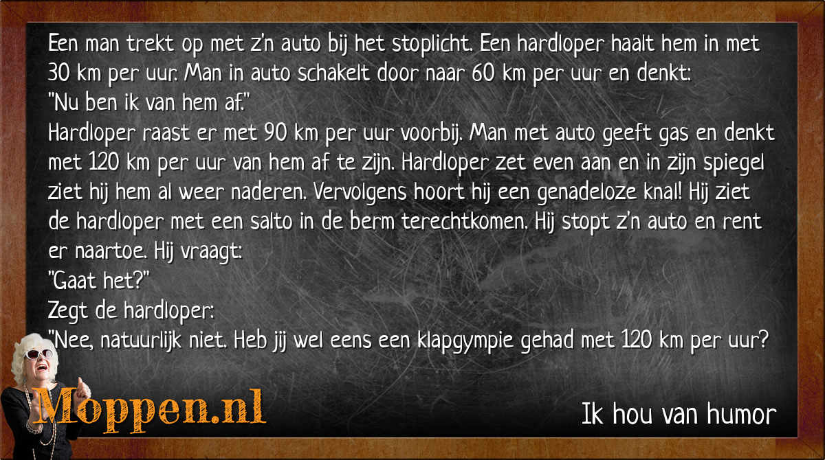 Moppen.nl - Mop: Hardloper