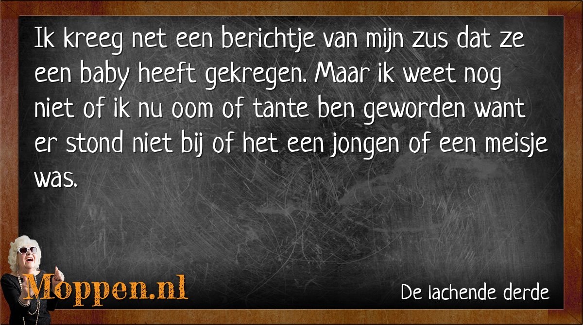 Moppen.nl - Mop: Oom of tante